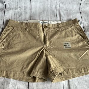 Ladies Old Navy Khaki Mid-Rise Stretch Shorts